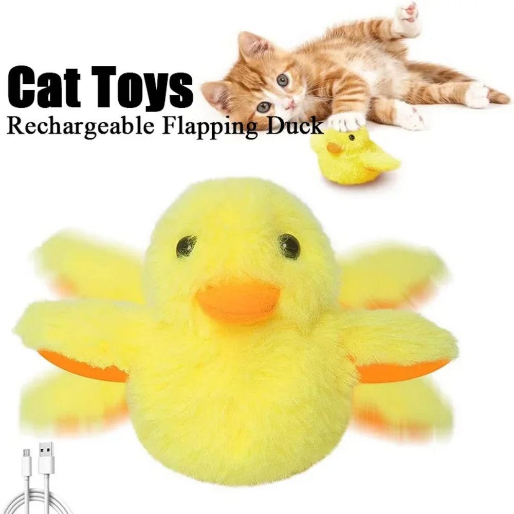Flapping Duck Interactive Cat Toy with Catnip Fun