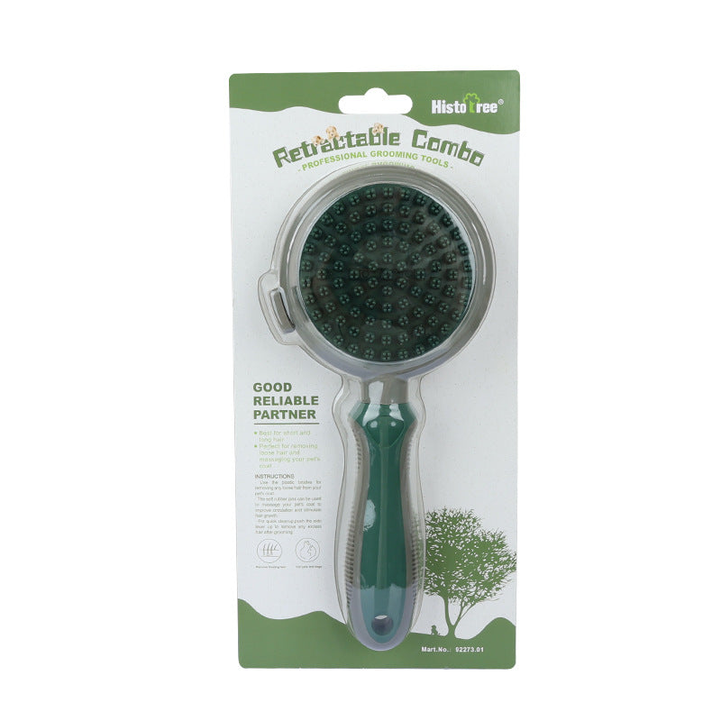 Self-Cleaning Pet Hair Brush for Easy Grooming