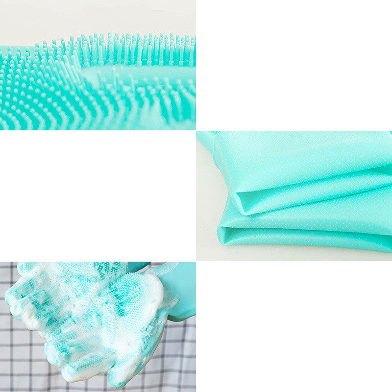 Keep Pets Clean with Silicone Brush Grooming Glove