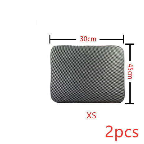 Easy Clean Double Layer Litter Mat for Cats