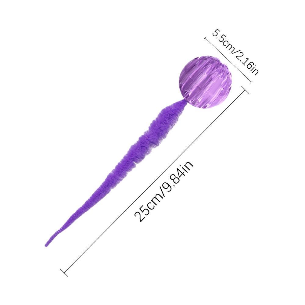 Bouncy Worm Cat Toy for Active Indoor Kittens