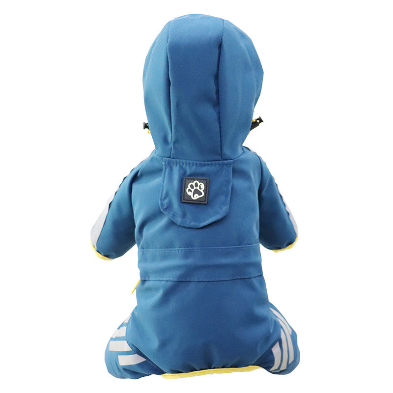 Four-Leg Waterproof Dog Raincoat for Outdoor Walks