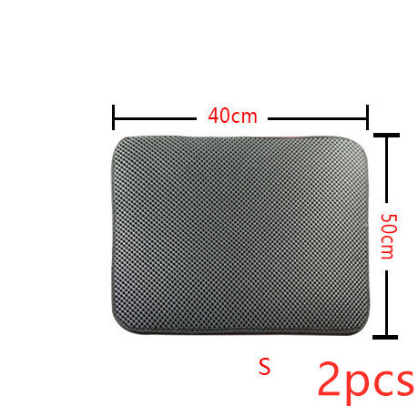 Easy Clean Double Layer Litter Mat for Cats