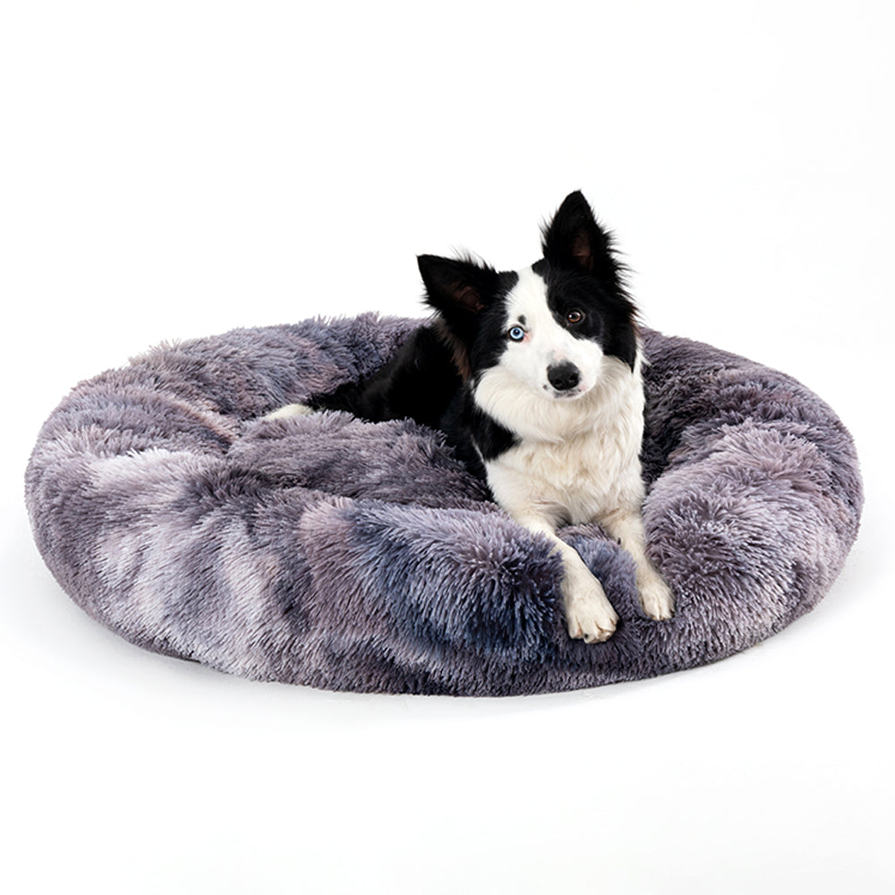 Soft Plush Calming Pet Bed for Dogs and Cats