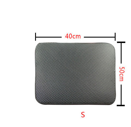 Easy Clean Double Layer Litter Mat for Cats