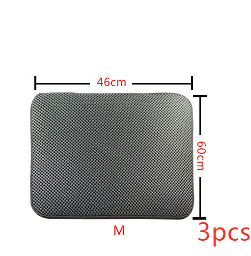 Easy Clean Double Layer Litter Mat for Cats