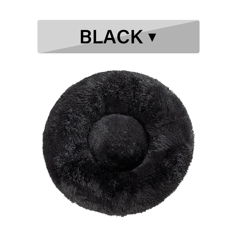 Soft Plush Calming Pet Bed for Dogs and Cats