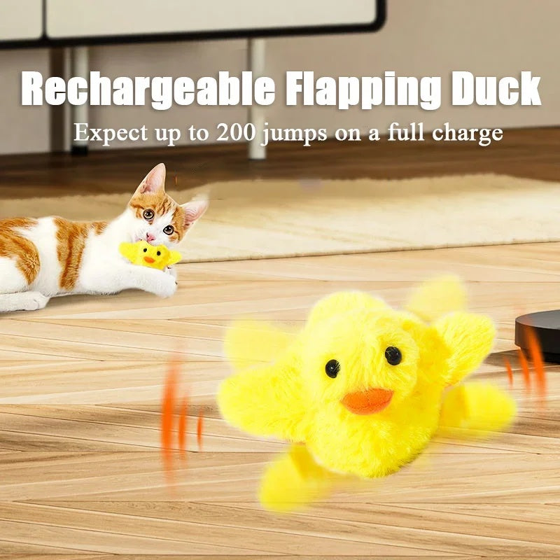 Flapping Duck Interactive Cat Toy with Catnip Fun
