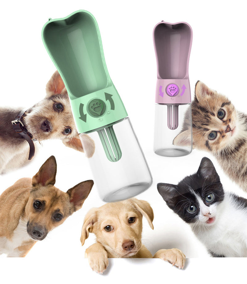 Portable Pet Water Bottle for Happy Dogs & Cats