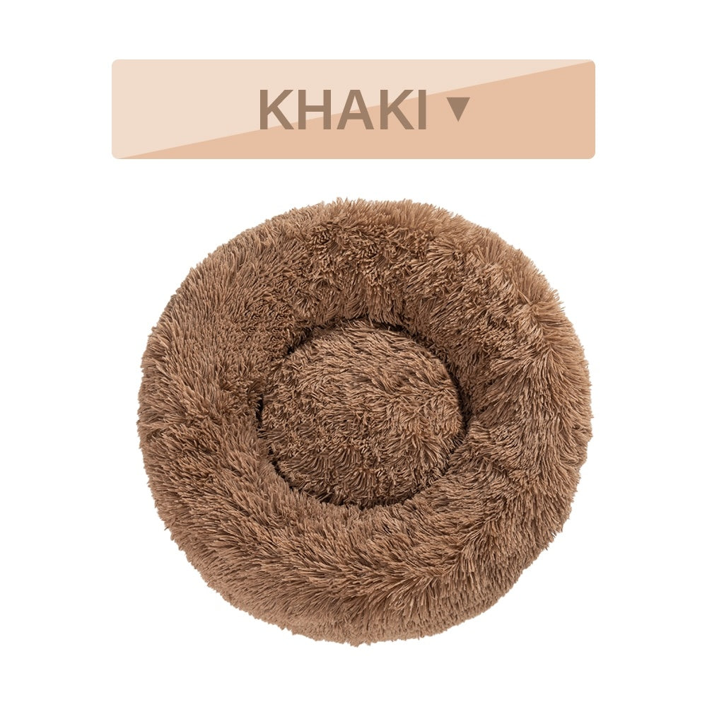 Soft Plush Calming Pet Bed for Dogs and Cats