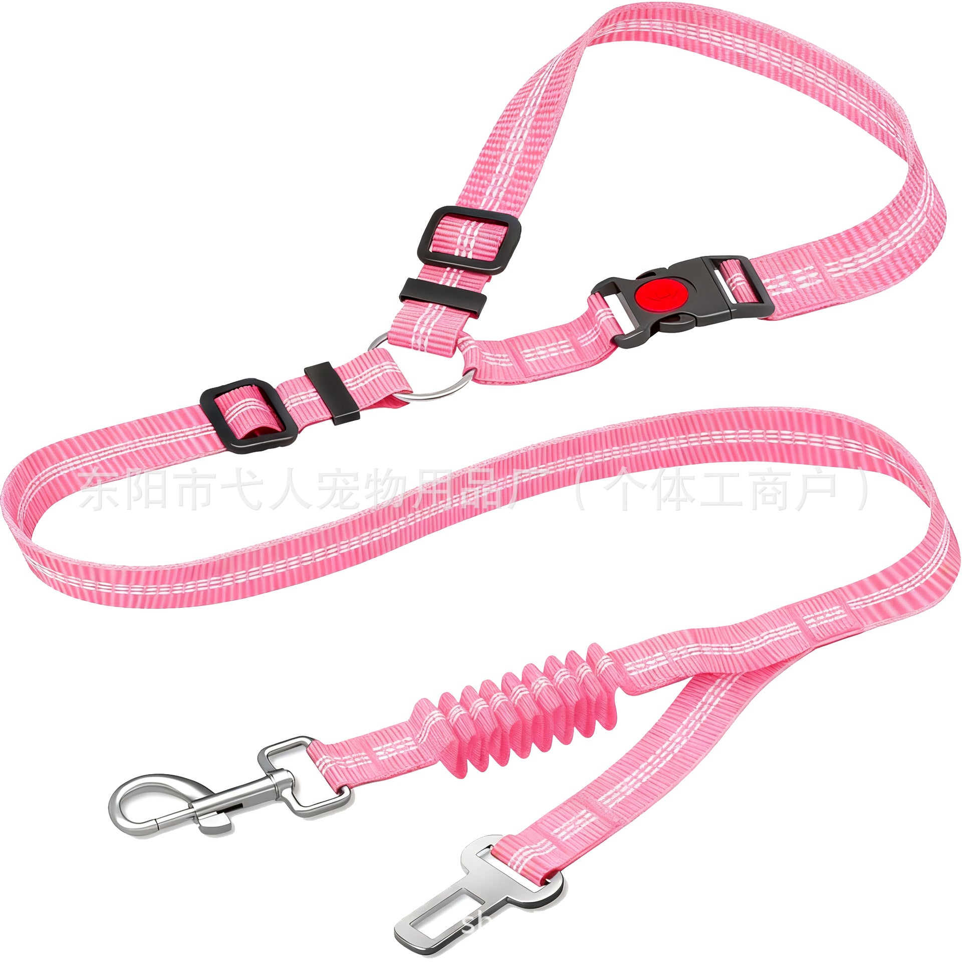 Retractable Dog Leash With Anti-pull Car Seatbelt