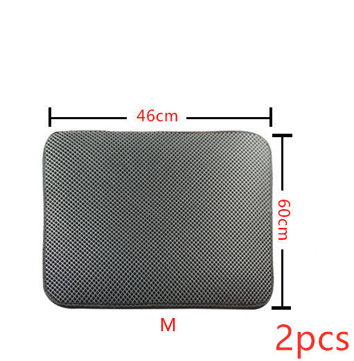Easy Clean Double Layer Litter Mat for Cats