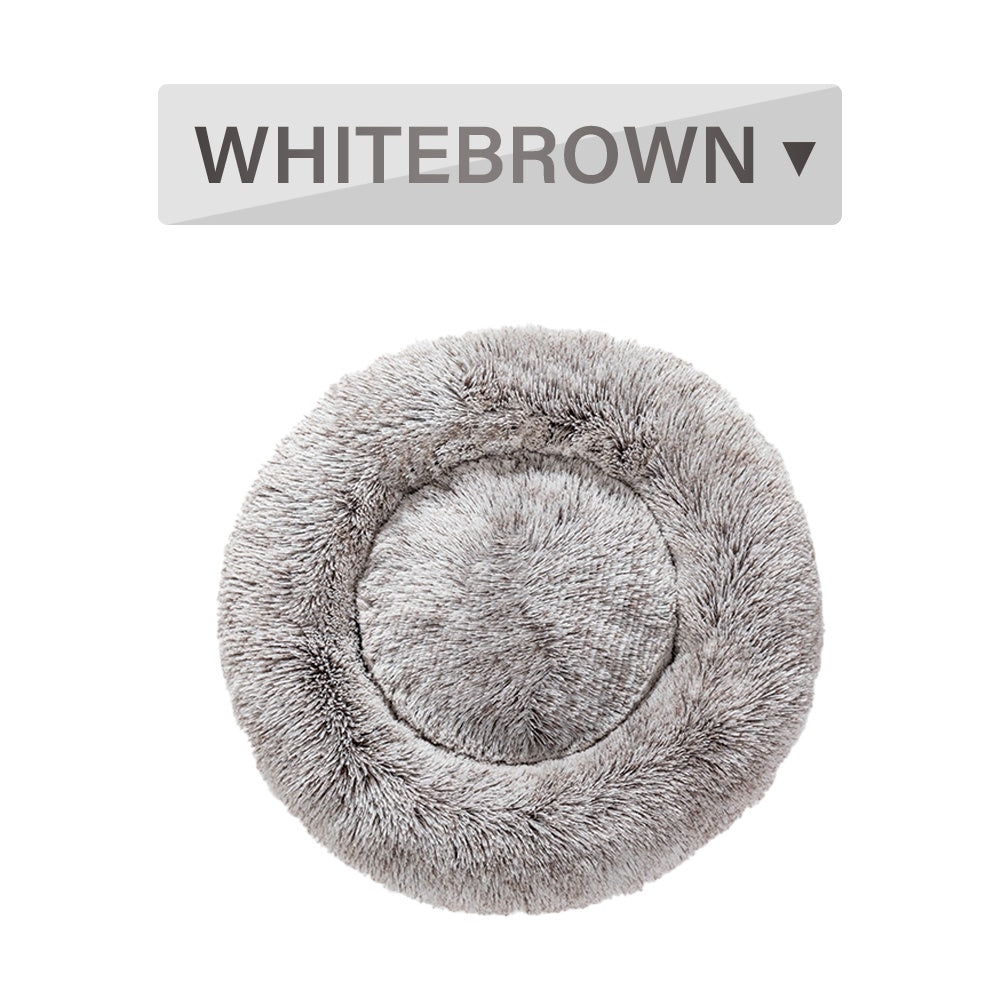 Soft Plush Calming Pet Bed for Dogs and Cats