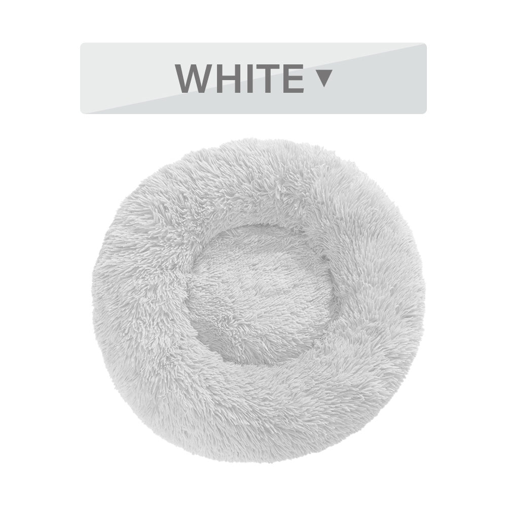 Soft Plush Calming Pet Bed for Dogs and Cats