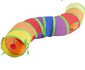 Rainbow S-Shaped Cat Tunnel for Endless Play Fun