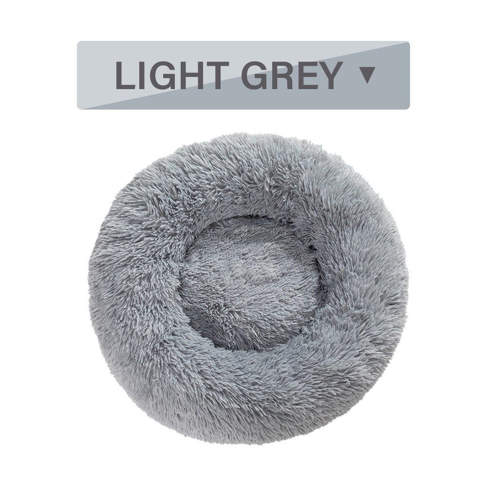 Soft Plush Calming Pet Bed for Dogs and Cats