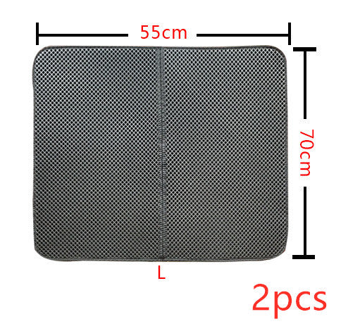 Easy Clean Double Layer Litter Mat for Cats