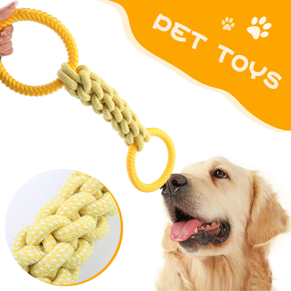 Tough Cotton Rope Dog Toy for Interactive Tug Play