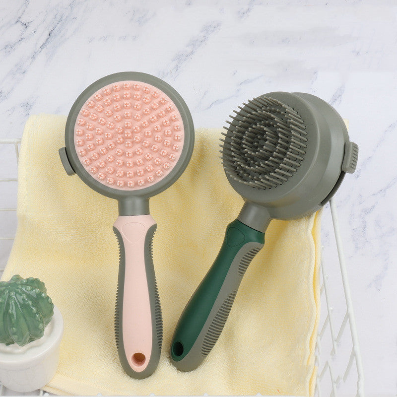 Self-Cleaning Pet Hair Brush for Easy Grooming