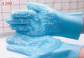 Keep Pets Clean with Silicone Brush Grooming Glove