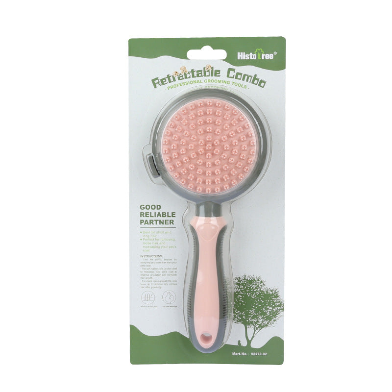 Self-Cleaning Pet Hair Brush for Easy Grooming