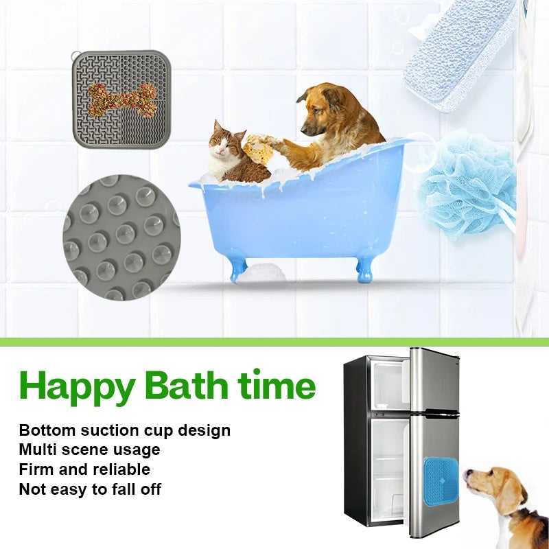 Fun & Soothing Lick Mat for Dogs Who Need Calm