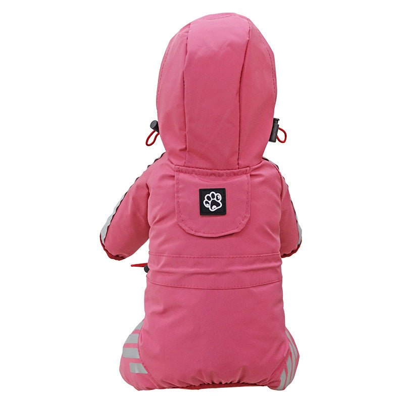 Four-Leg Waterproof Dog Raincoat for Outdoor Walks