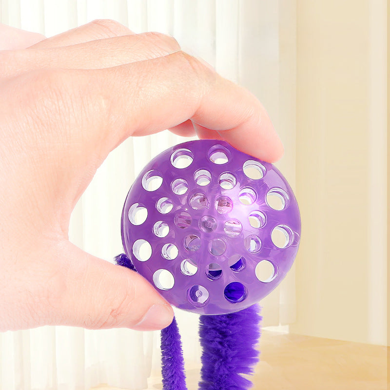 Bouncy Worm Cat Toy for Active Indoor Kittens